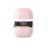 Mini plancha alisadora inalámbrica LISSE abierta, rosa